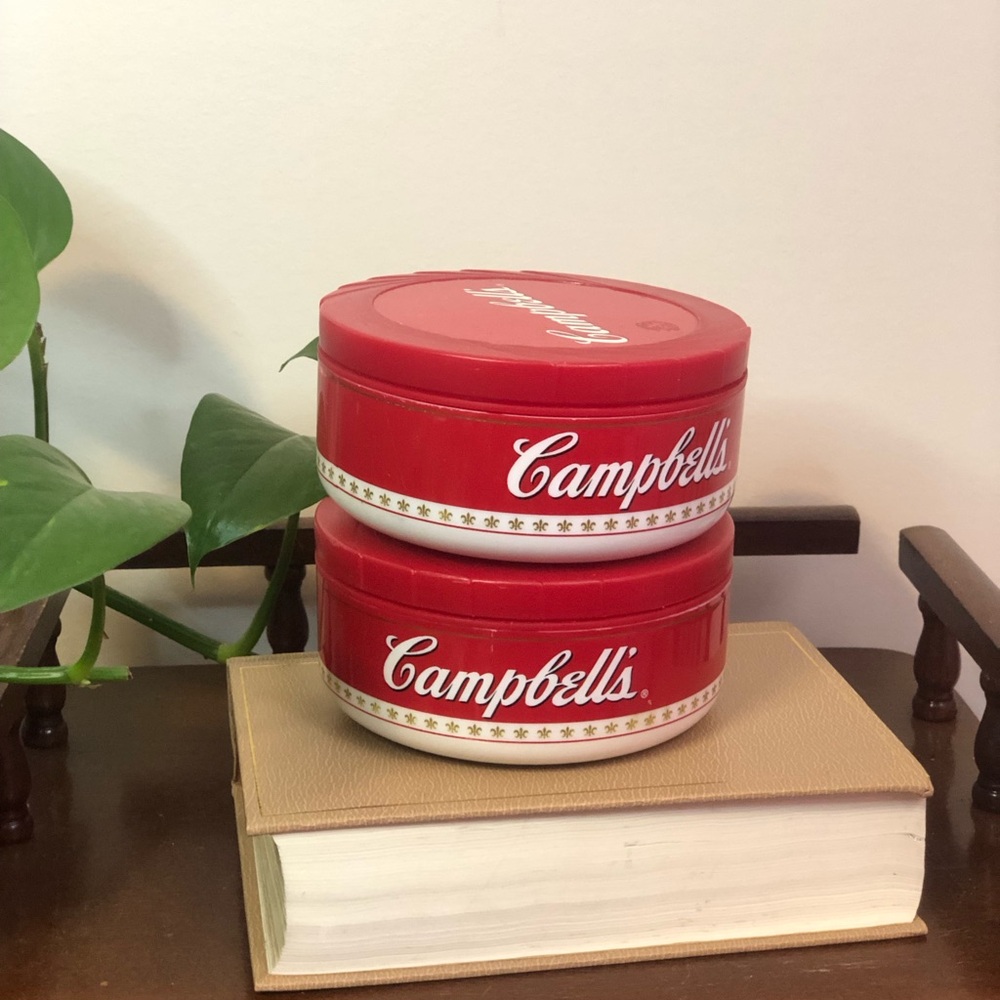 Campbell's Red Plastic Soup Bowls